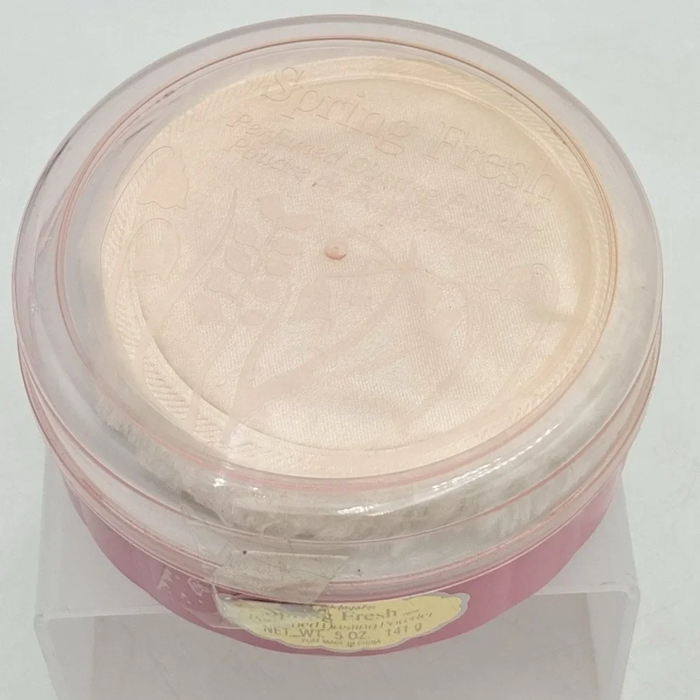 Belcam Delagar Spring Fresh Dusting Powder 5 Oz Floral Body Talc Scented Pink